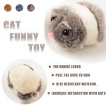 Dmnagement souris chat jouets mignon peluche fourrure chat chaton jouet drle rat sr peluche jouet ...