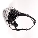 M - le noir - masque buccal en fer pour chien, accessoire universel pour animaux de compagnie, ajustable, ...