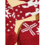 M, rouge nol chapeau de nol pour chien, bonnet tricote d'hiver pour animaux de compagnie avec pompon ...