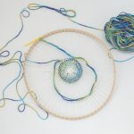 Mtier a tisser rond multifonctionnel en bois, artisanat cratif multifonctionnel pour dessous de verre ...