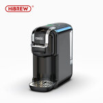 Machine � caf� 5 en 1 hibrew - compatible nespresso, ese, dosettes moulu, 20 bars, chaud & froid, h2b ...