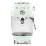 Machine � caf� expresso r�tro 15 bars smeg ecf03pgeu vert d'eau