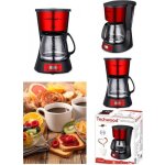 Machine a cafe inox programmable 1, 5l (10 / 12 tasses) ecran lcd arre?t automatique 1000w