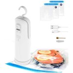 Machine a emballer sous - vide portable rechargeable, outil de gonflage de coupe thermoscelleuse, syst�me ...