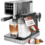 Machine a espresso - proficook - 2en1 - 20 bars - r�servoir a lait 0, 6l - compatible nespresso