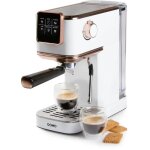 Machine  expresso 3 en 1 - domo - do746k - 1350 w - 20 bar - blanc / rose
