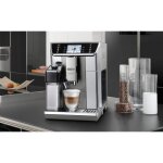 Machine à expresso automatique avec broyeur connecté pour café en grains et moulu 1450w gris noir Machine à expresso automatique avec broyeur connecté pour café en grains et moulu 1450w gris noir