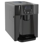 Machine � gla�ons distributeur d'eau 2 en 1 - 130w 3l 12kg / 24h - r�servoir glace 0, 6 kg - pp noir