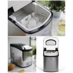 Machine � gla�ons - livoo - inox - 10kg / jour - 1. 7l - 150w - bac amovible