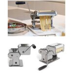Machine à pâtes - laminoir - electrique - acier inoxydable - 9 positions - 6 pièces Machine à pâtes - laminoir - electrique - acier inoxydable - 9 positions - 6 pièces