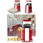 Machine a pop - corn electrique 1200w rouge / blanc pop - corn en seulement 2  4 minutes de fabrication ...