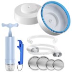 Machine a sceller sous vide pour conservation des aliments, avec tuyau et pompe a vide manuelle portable, ...
