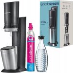 Machine à soda sodastream crystal 3. 0 méta acier inoxydable noir Machine à soda sodastream crystal 3. 0 méta acier inoxydable noir
