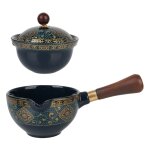 Machine a thé et infuseur a rotation 360, service a thé gongfu chinois en porcelaine, tasse de thé en ... Machine a thé et infuseur a rotation 360, service a thé gongfu chinois en porcelaine, tasse de thé en ...