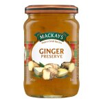 Mackays confiture de gingembre artisanale, saveur intense et authentique, pot 340g, d�licieux tartinable ...