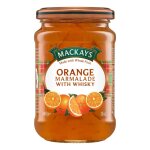 Mackays marmelade d'orange au whiskey, confiture artisanale de sinasappel, saveur authentique, 340 g