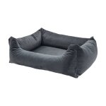 Madison lit pour chien velvet 80x67x22 cm gris