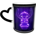 Magic heat sensitive color changing mug, s. t - it - ch funny design color changing mugs tea cup for ...