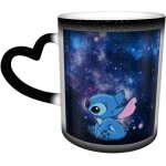 Magic heat sensitive color changing mug, stitch on the starry sky design color changing mugs tea cups ...