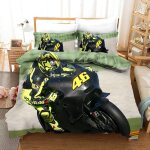 Main de voiture moto verte parure de lit housse de couette xcm microfibre comprend deux taies d'oreiller ...