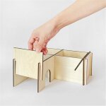Maison en bois en forme de l pour hamster, labyrinthe, maison en bois, cage de cachette pour petits animaux, ...