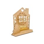 Maison calendrier de l'avent en bois diy pour une d�coration de no�l unique et cr�ative avec 24 compartiments ...
