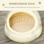 Maison chat - niche chat portable avec poign�e - sac de transport chat verrouillable - coussin amovible ...