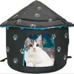 Maison d'ext�rieur pliable pour animaux de compagnie, tente pour chien et chat, lit antid�rapant pour ...