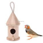 Maison d'oiseaux en bois naturel, nid suspendu, boîte d'extérieur, maison de jardin, cage a oiseaux Maison d'oiseaux en bois naturel, nid suspendu, boîte d'extérieur, maison de jardin, cage a oiseaux