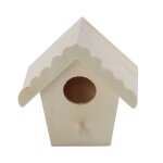 Maison a oiseaux crative a base de bois, nichoir a oiseaux sauvages, ornements de accent de jardin, ...