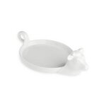 Absolument maison - plateau a fromage vache - blanc - blanc