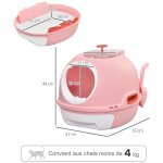 Maison de toilette portable pour chat tiroir a liti�re coulissant porte battante lucarne + pelle fournis ...