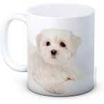 Maltese terrier dog puppy - bichon - ceramic coffee mug Maltese terrier dog puppy - bichon - ceramic coffee mug