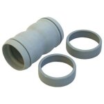 Manchon gris flexible 32m / m + 2 bagues aspirateur nilfisk 22344600 = 520017