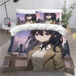 Manga fille housse de couette x imprim�� d anime, en deux dimensions parure de lit personnes ado fille ...
