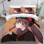 Manga fille housse de couette x imprim�� d anime parure de lit personnes ado fille enfants microfibre ...