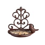 Mangeoir mural en fonte rosace