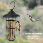 Mangeoire automatique suspendue en mtal pour animaux de compagnie, distributeur de nourriture pour oiseaux, ...