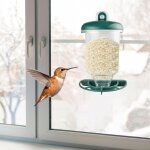 Mangeoire d'ext�rieur en plastique pour oiseaux, station d'alimentation suspendue pour noix de cacahu�tes, ...