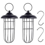 Mangeoires pour oiseaux, 2 pièces, a l'épreuve des ecureuils, suspendues, mangeoire a graines d'oiseaux ... Mangeoires pour oiseaux, 2 pièces, a l'épreuve des ecureuils, suspendues, mangeoire a graines d'oiseaux ...