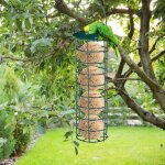 Mangeoire pour oiseaux ext�rieure verte filet suspendu portable oiseau sauvage fil boule support produit ...