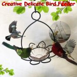 Mangeoire pour oiseaux suspendue pour jardin cour d�coration hexagone en forme avec toit aspiration alimentado ...