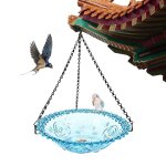 Mangeoire a oiseaux suspendue en verre pour l'extérieur, bain de colibri, mangeoires d'extérieur - type ... Mangeoire a oiseaux suspendue en verre pour l'extérieur, bain de colibri, mangeoires d'extérieur - type ...
