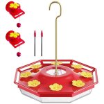 Mangeoires en plastique pour colibris d'ext�rieur, avec 2 paquets d'alimentation pour colibris a fen�tre, ...