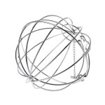 Mangeoire ronde en acier inoxydable alimentation automatique suspendus balle de foin cochon d'inde hamster ...