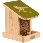 Mangeoire silo en bois pochoir