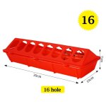 Mangeoire au sol a double range pour volaille, bac d'levage anti - dversement rabattable pour pigeons ...