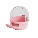 Mangeoire suspendue pour cage a oiseaux, bol semi - ferm� pour perroquets, bo�te a nourriture pour perruches, ...