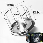 Mangeoire a tortue en acier inoxydable 304, alimentation pour animaux de compagnie, distributeur de nourriture ... Mangeoire a tortue en acier inoxydable 304, alimentation pour animaux de compagnie, distributeur de nourriture ...