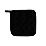 Manique 20x20 cm panama noir, par soleil d'ocre